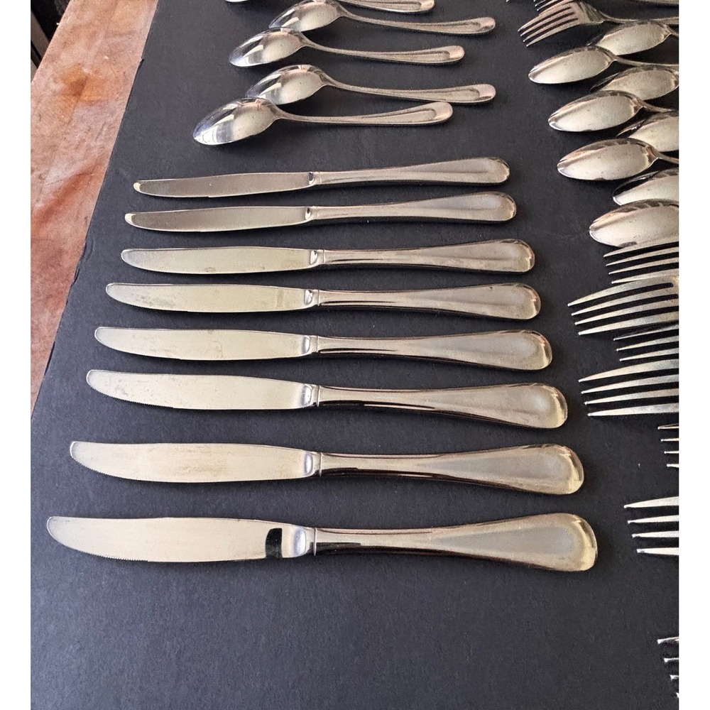 Oneida Stainless Flatware SATIN SAND DUNE 40 Pc Service for 8 Excellent - Picture 15 of 16